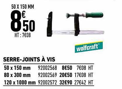 serre-joints à vis wolfcraft