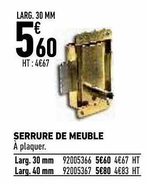 serrure de meuble