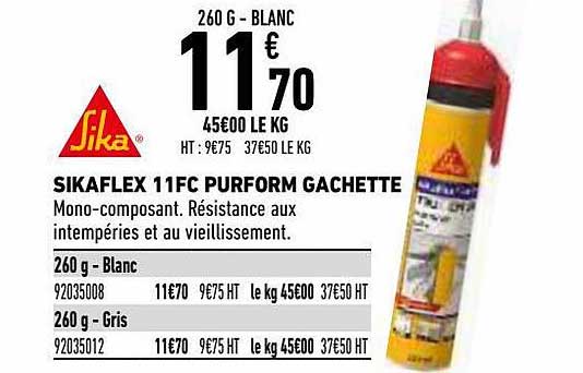 sikaflex 11fc purform gâchette