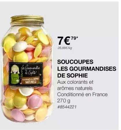 soucoupes les gourmandises de sophie