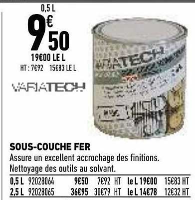 sous-couche fer variatech