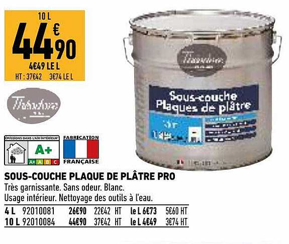 Sous-couche Plaque De Plâtre Pro Théodore