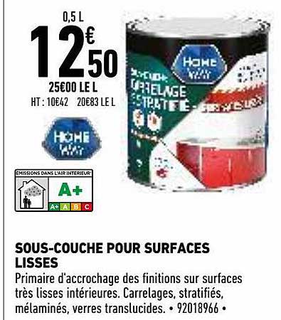 sous-couche pour surfaces lisses home way