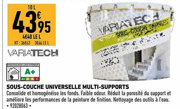 sous-couche universelle multi-supports variatech