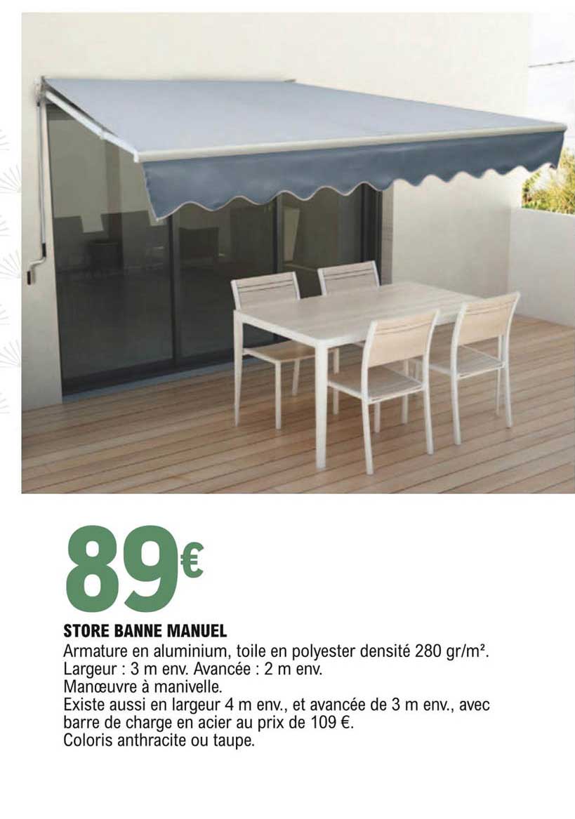 store banne manuel