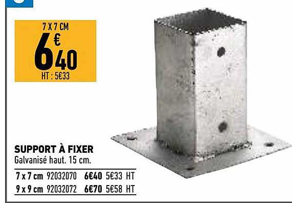 support à fixer