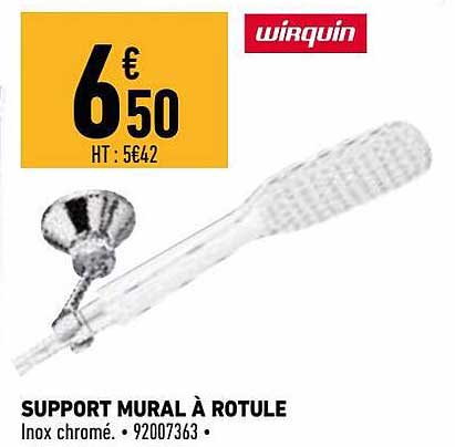 support mural à rotule wirquin