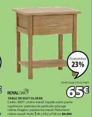 table de nuit olsker royal oak