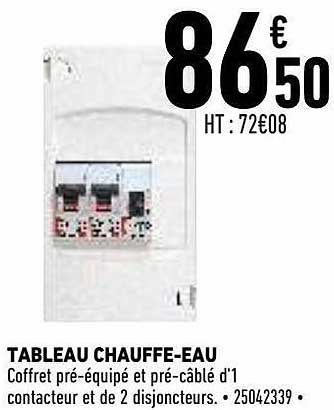 tableau chauffe-eau