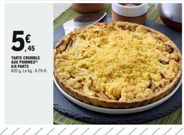 Tarte Crumble Aux Pommes 6-8 Parts