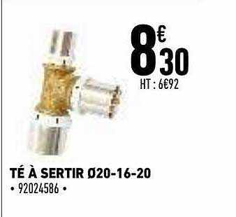 Té à Sertir ø20-16-20