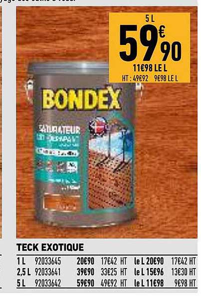 teck exotique bondex