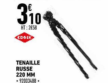 tenaille russe 220 mm