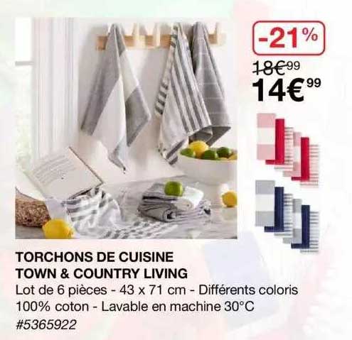 torchons de cuisine town & country living