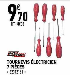 tournevis électricien 7 pièces
