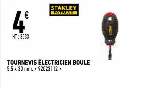 tournevis électricien boule stanley