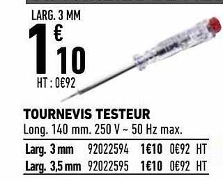 tournevis testeur