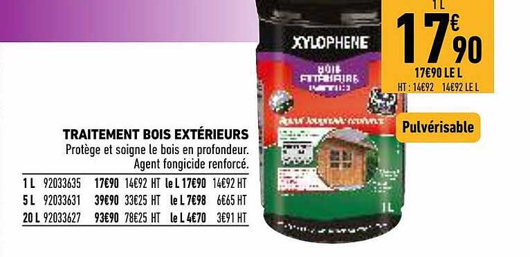 traitement bois extérieurs xylophène