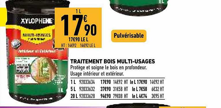 traitement bois multi-usages xylophène