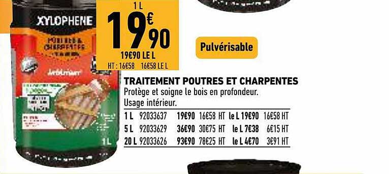 traitement poutres et charpentes xylophène