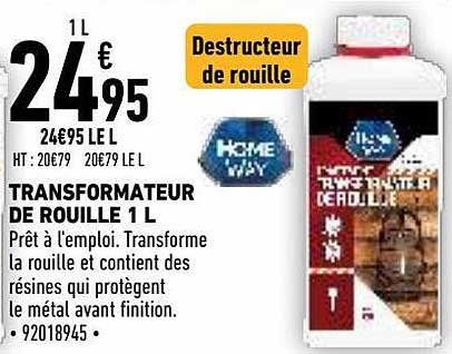 transformateur de rouille 1 l home way