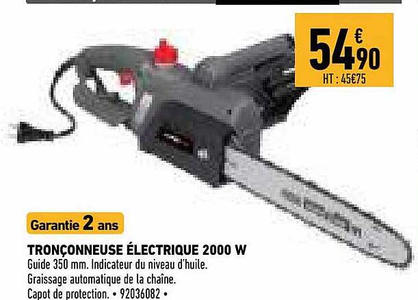 Tronçonneuse électrique 2000 W