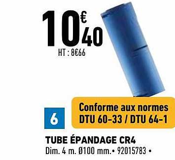 Tube épandage Cr4