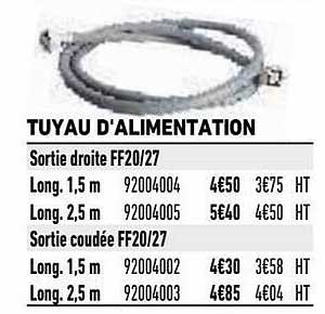 tuyau d'alimentation