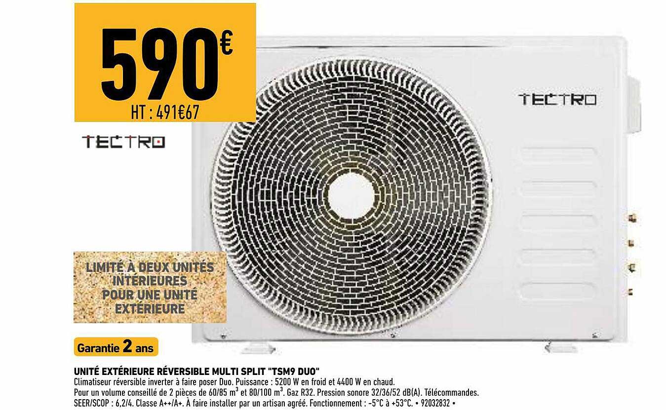 unité extérieure réversible multi split tsm9 duo