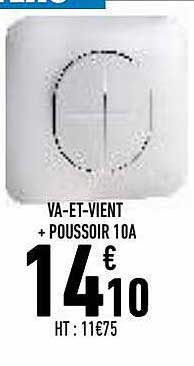 va-et-vient + poussoir 10a