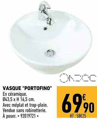 Vasque "portofino"