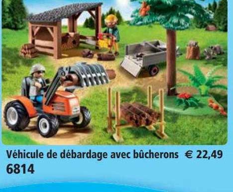 véhicule de débardage avec bûcherons