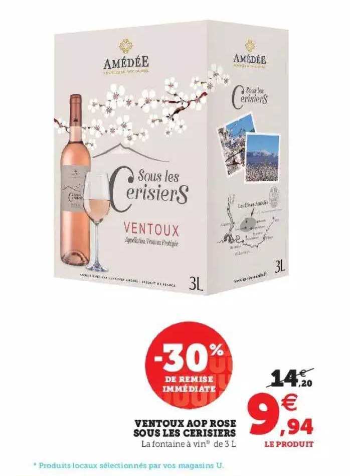 ventoux aop rosé sous les cerisiers