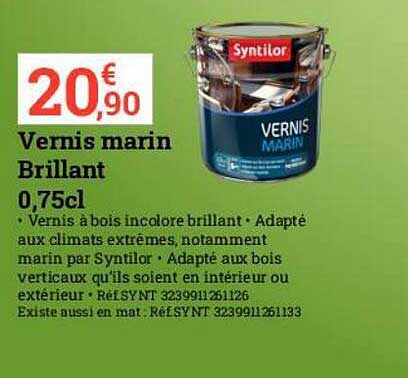 vernis marin brillant 0.75cl
