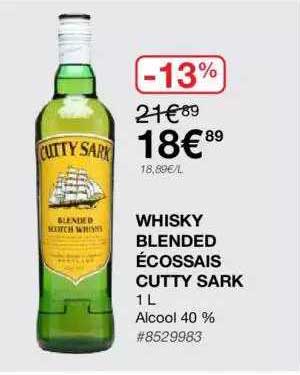 whisky blended écossais cutty sark