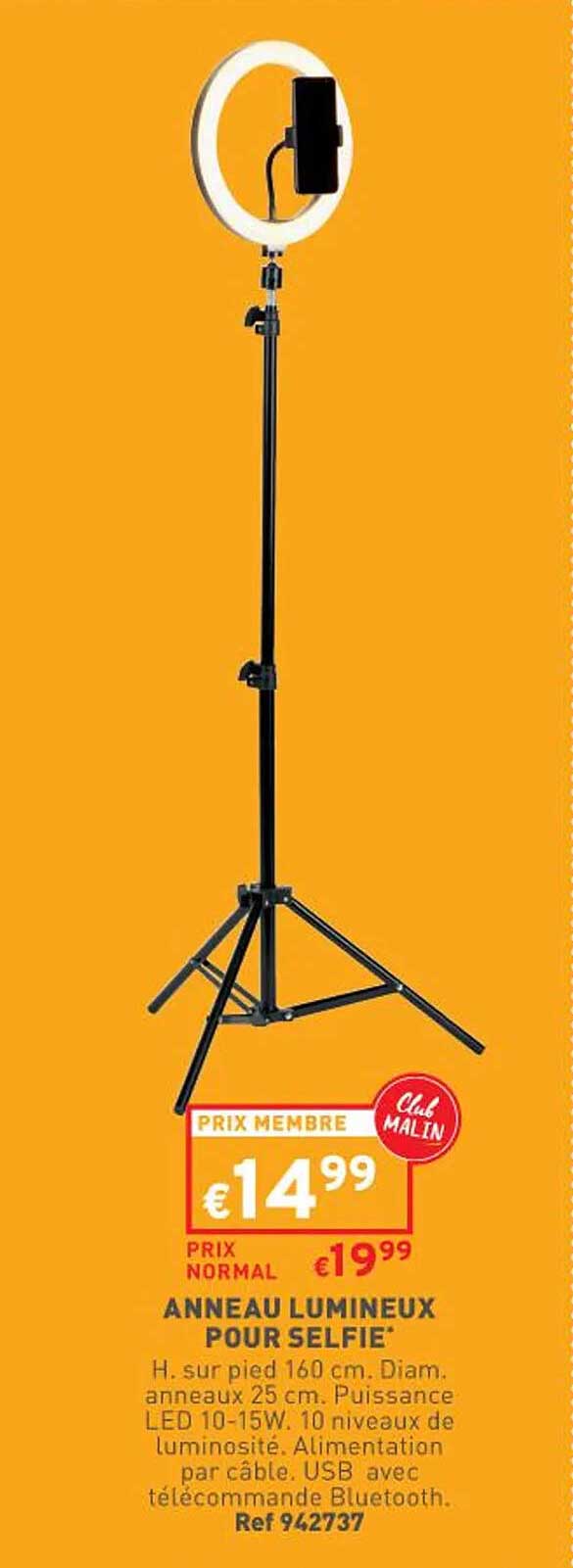 anneau lumineux pour selfie