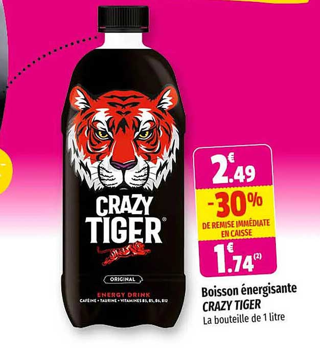 Boisson énergisante Crazy Tiger