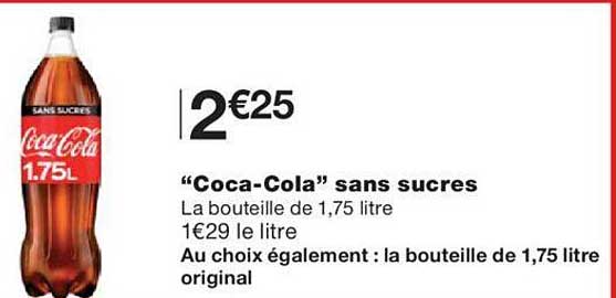 "coca-cola" sans sucres