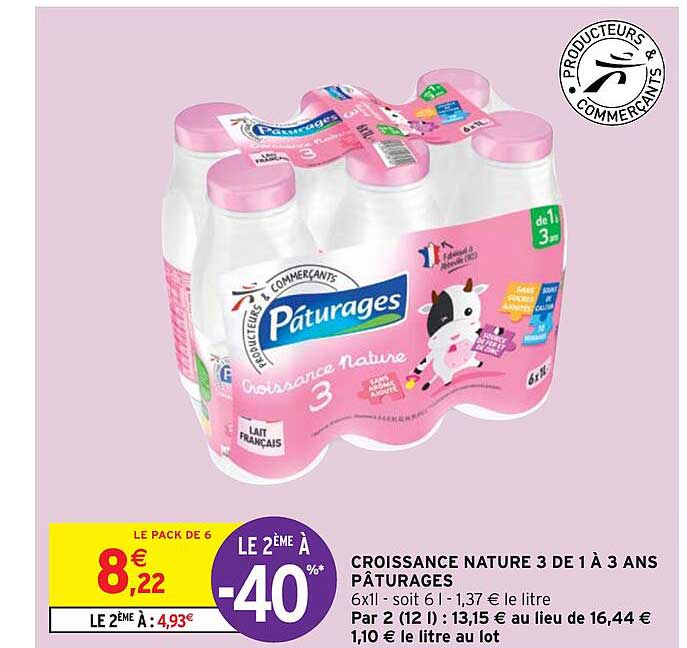 Croissance Nature 3 De 1 à 3 Ans Pâturages