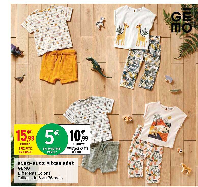 Ensemble 2 Pièces Bébé Gémo