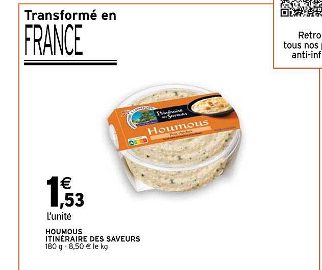 Houmous Itinéraire Des Saveurs