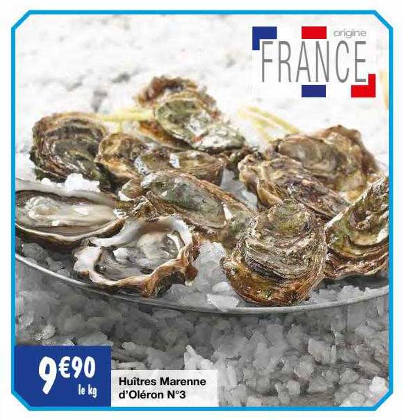 Huîtres Marenne D'oléron N°3