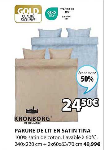 parure de lit en satin tina kronborg