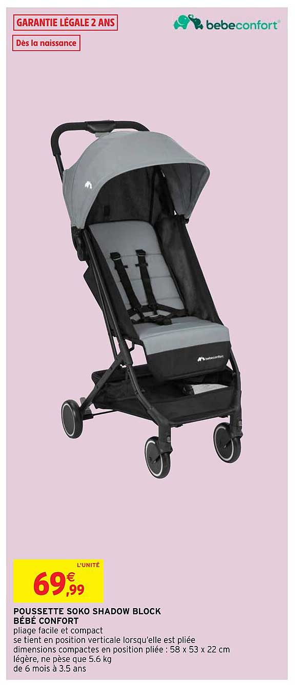 poussette soko shadow block bébé confort
