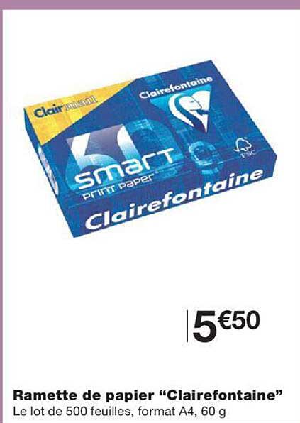 Ramette De Papier "clairefontaine"