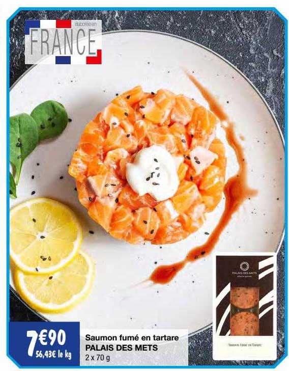 saumon fumé en tartare palais des mets
