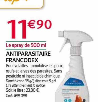 antiparasitaire francodex