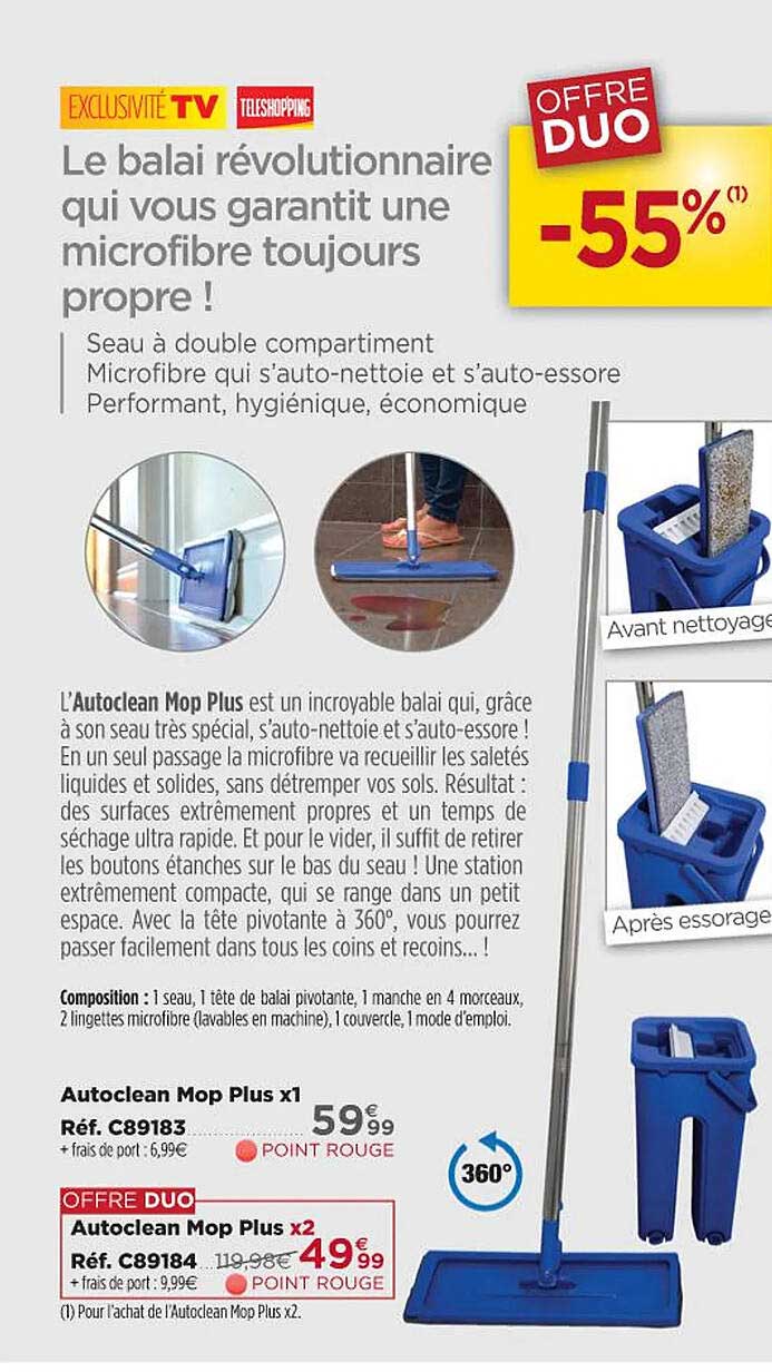 autoclean mop plus