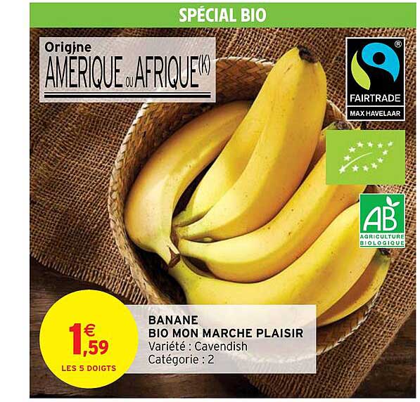 banane bio mon marché plaisir