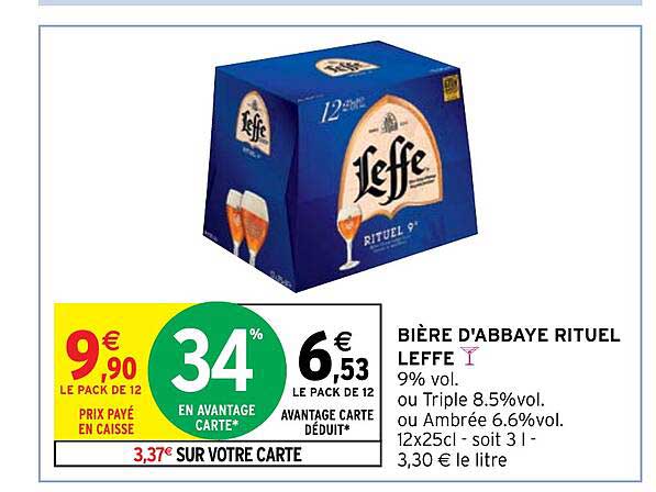 Bière D'abbaye Rituel Leffe